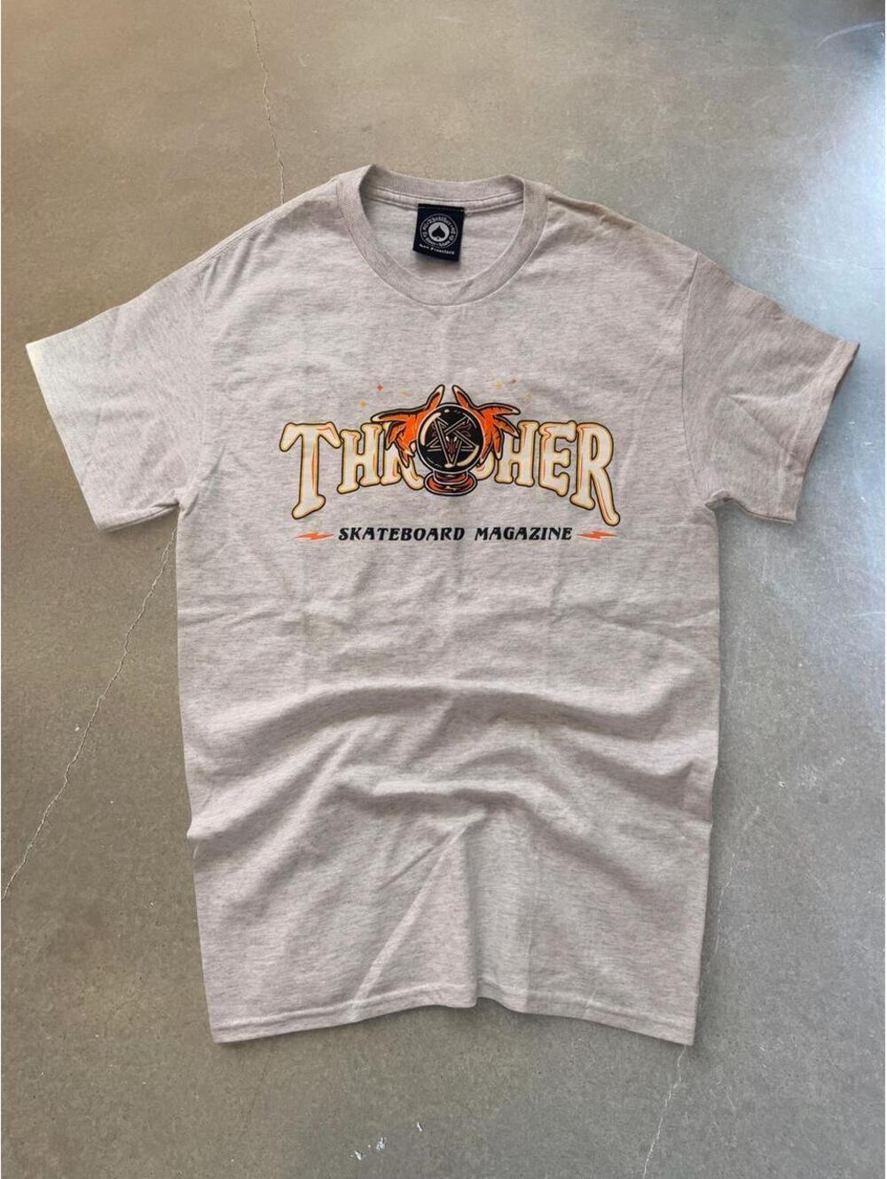 Thrasher Skateboard Magazine Graphic Tee Gray San Francisco